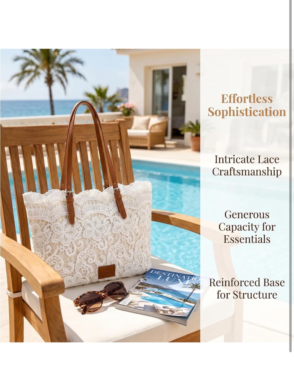 Bohemian Lace Tote - Picture 3 of 7